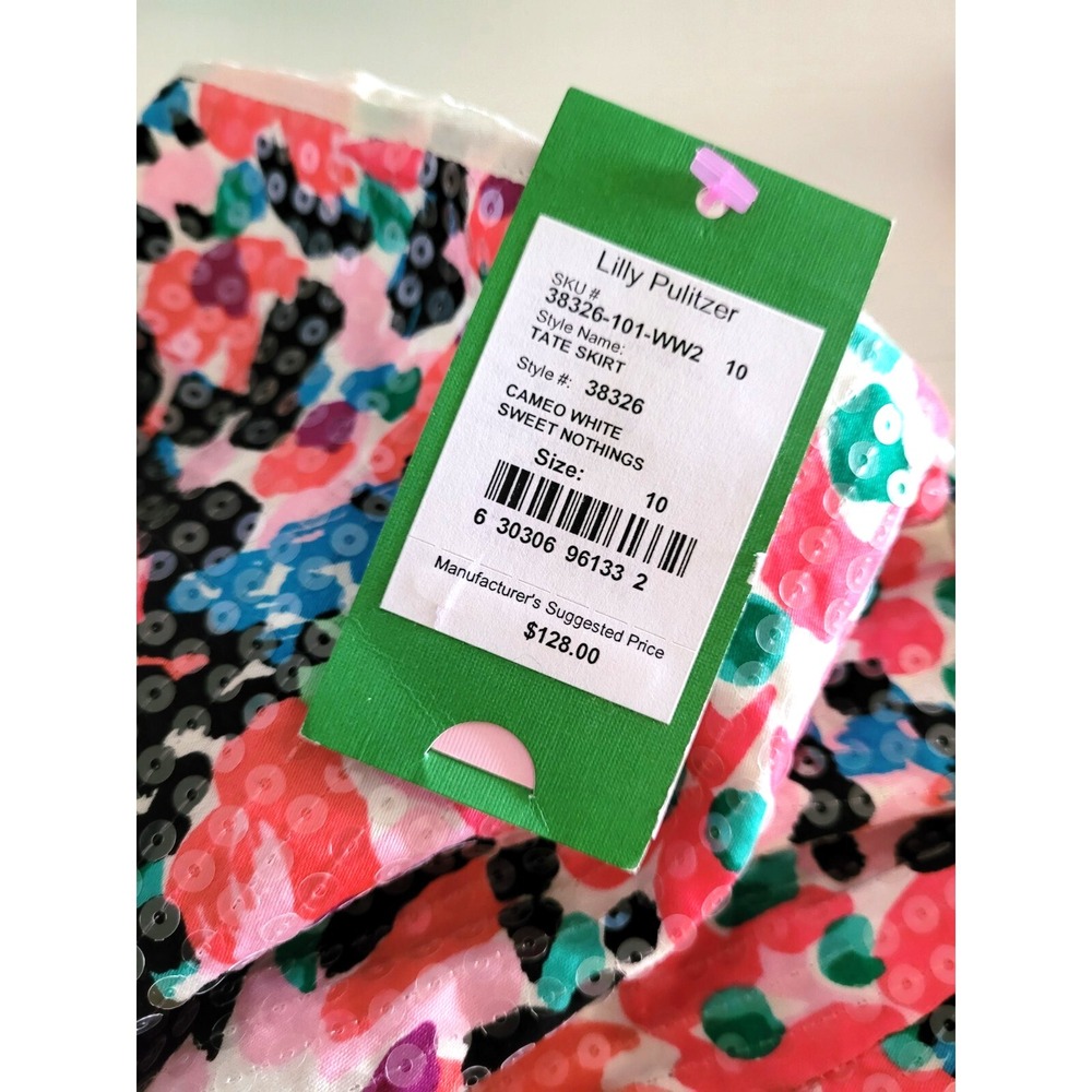 LILLY PULITZER "Sweet Nothings" Skirt - Size 10, New w/Tags -Y2K, Festival, Pink - Picture 10 of 10